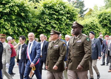 29th Infantry Division Soldiers Commemorate the Liberation of Vern-sur-Seiche