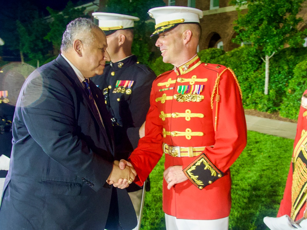 Secretary Del Toro is the Guest of Honor at the Marine Barracks 8th &amp; I Parade