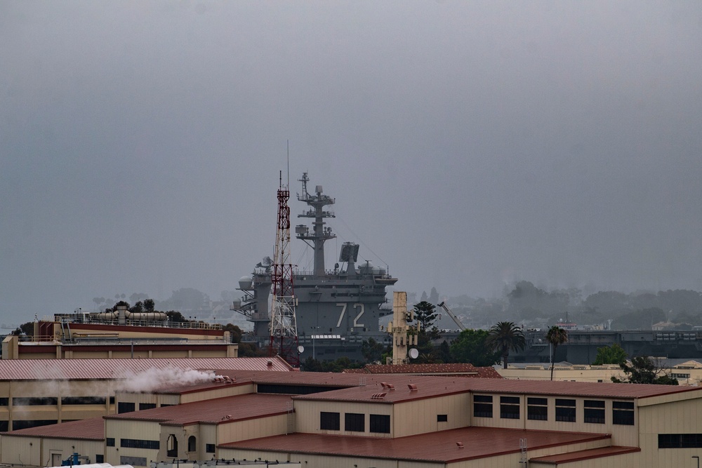 USS Abraham Lincoln Departs San Diego