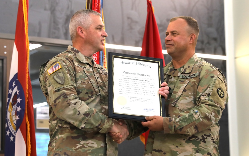 Lt. Col. Myers retires after over two decades of service