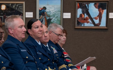 Guests at the 2024 Coast Guard Art Program reception