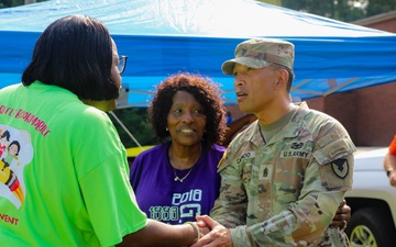 Sustainment Soldiers Participate in Back-to-School event