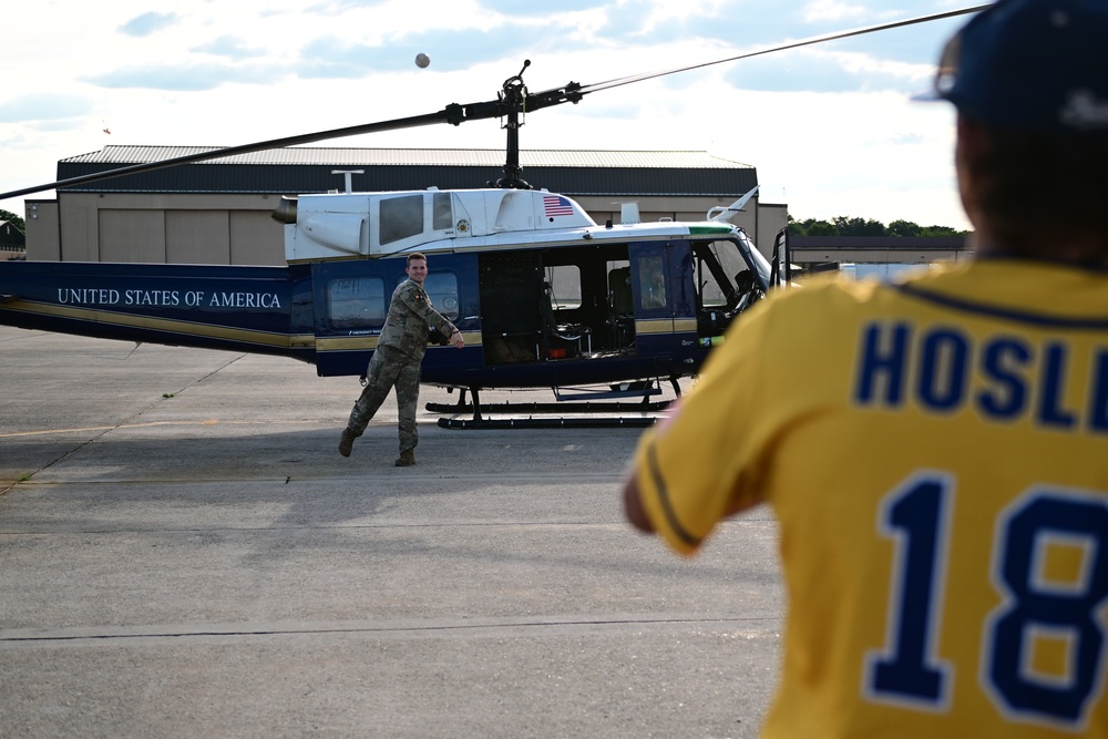 Savannah Bananas soar over D.C. with the 1st Helicopter Squadron