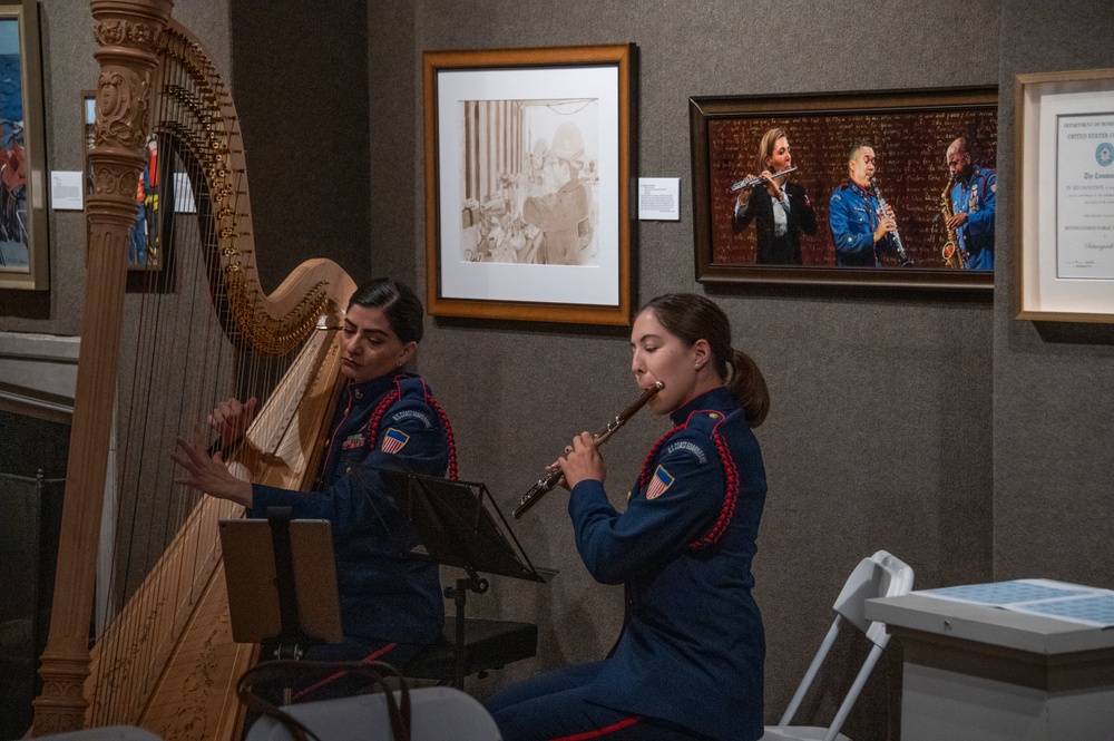 U.S. Coast Guard musicians at the 2024 COGAP reception