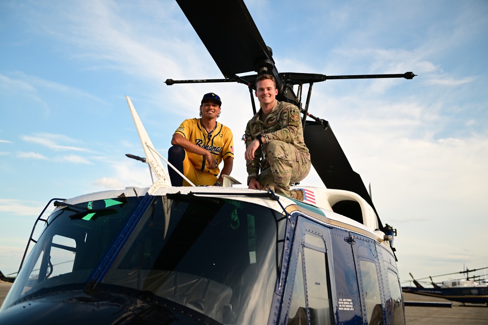 Savannah Bananas soar over D.C. with the 1st Helicopter Squadron