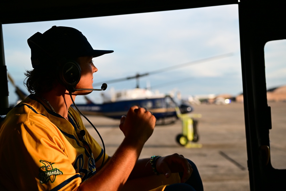 Savannah Bananas soar over D.C. with the 1st Helicopter Squadron