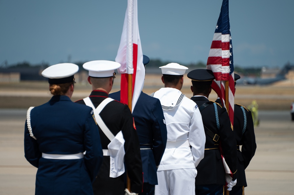 Japanese delegation arrives at America's Airfield for 2024 NATO summit