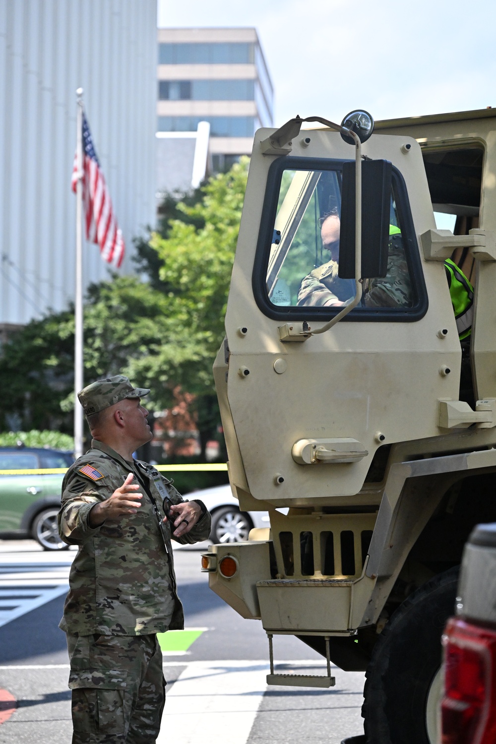 National Guard supports traffic control during NATO 75th Anniversary Summit