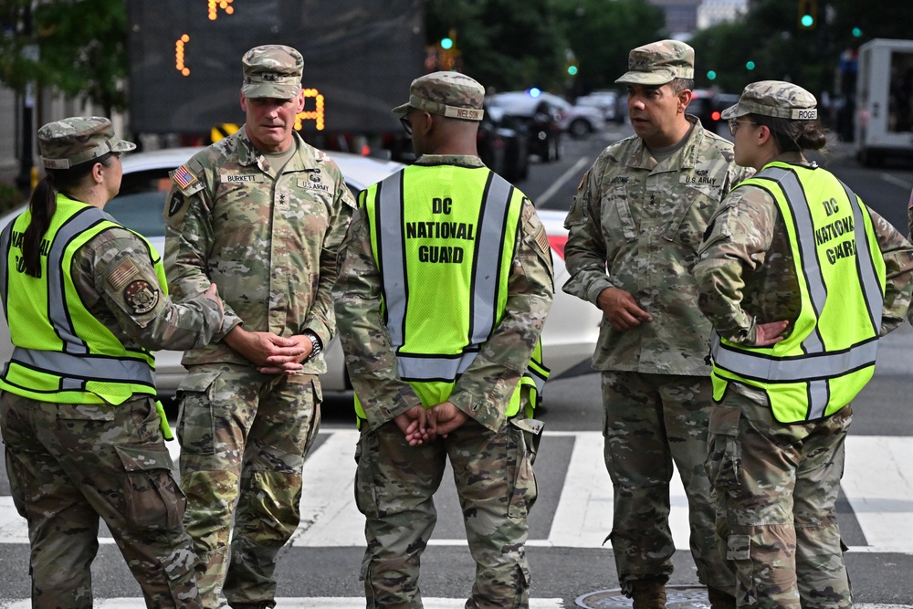 National Guard supports traffic control during NATO 75th Anniversary Summit