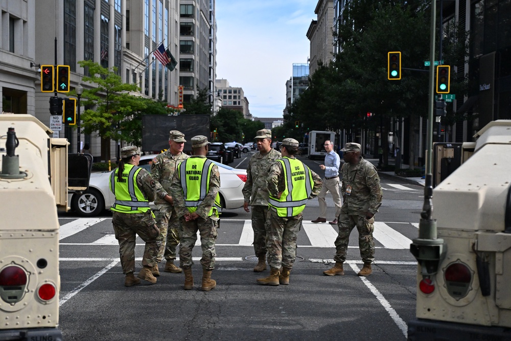 National Guard supports traffic control during NATO 75th Anniversary Summit