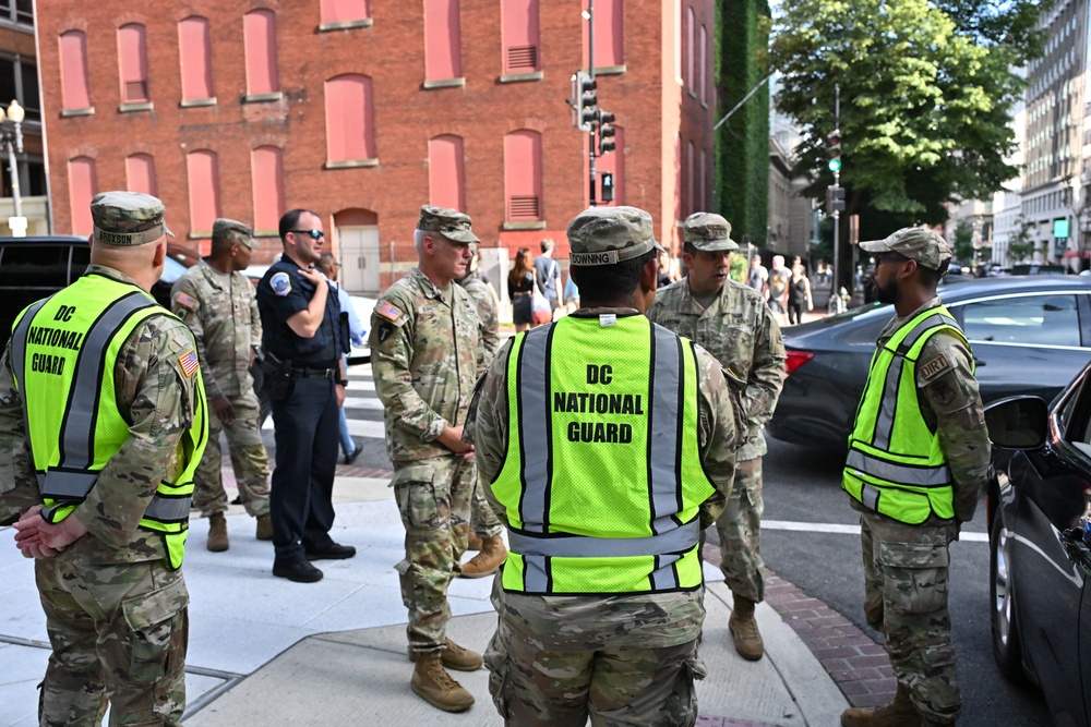 National Guard supports traffic control during NATO 75th Anniversary Summit