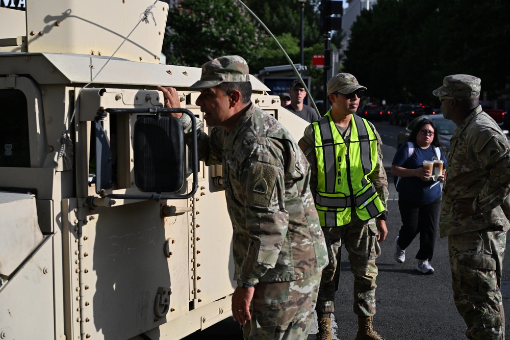 National Guard supports traffic control during NATO 75th Anniversary Summit