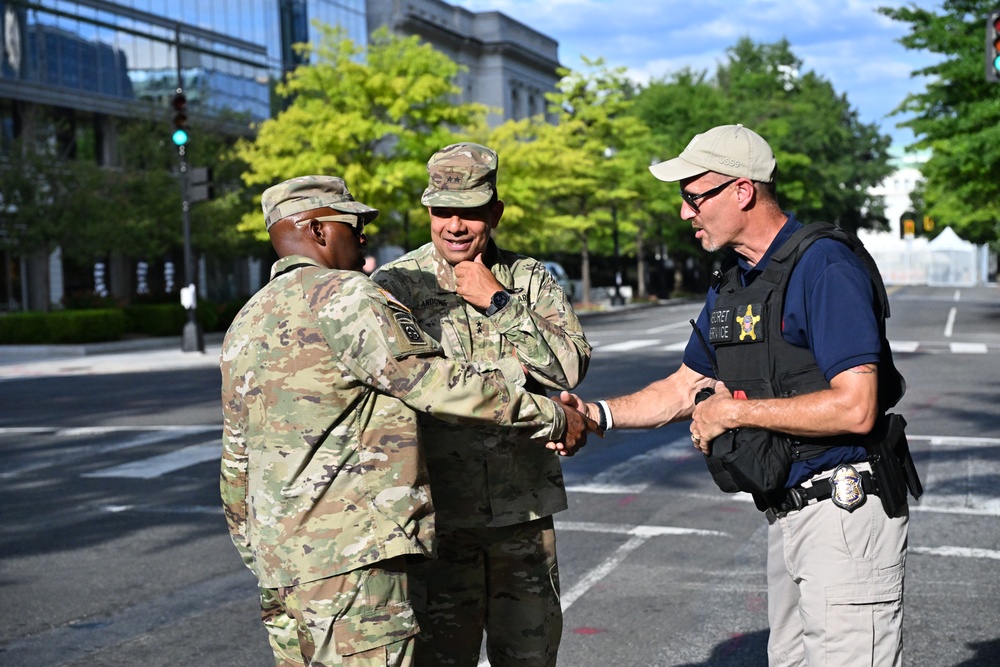 National Guard supports traffic control during NATO 75th Anniversary Summit