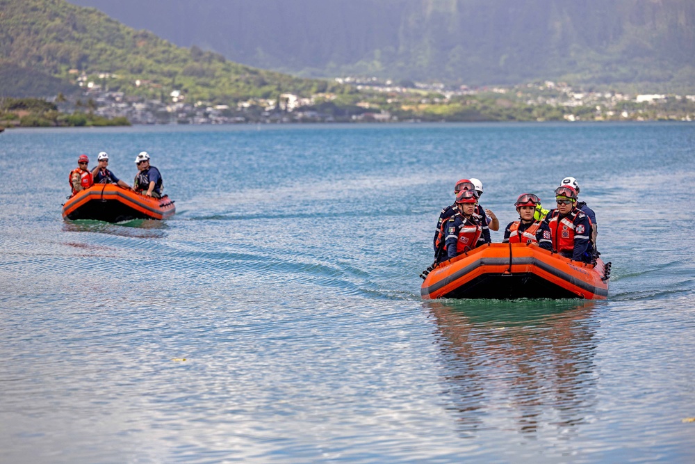 Partners conduct search and rescue operations during RIMPAC 2024