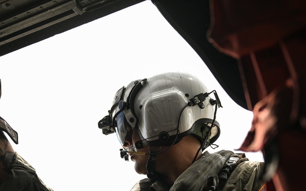 Airborne Mine Neutralization System deployed from MH-60 Seahawk