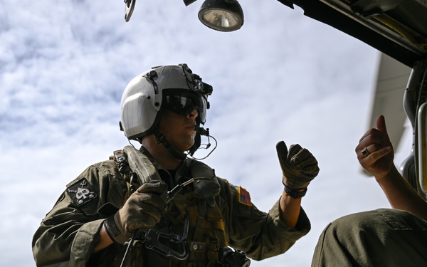 Airborne Mine Neutralization System deployed from MH-60 Seahawk