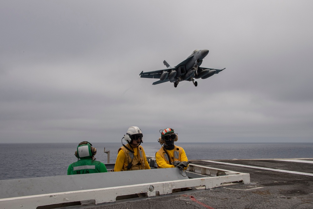 Abraham Lincoln conducts routine flight operations