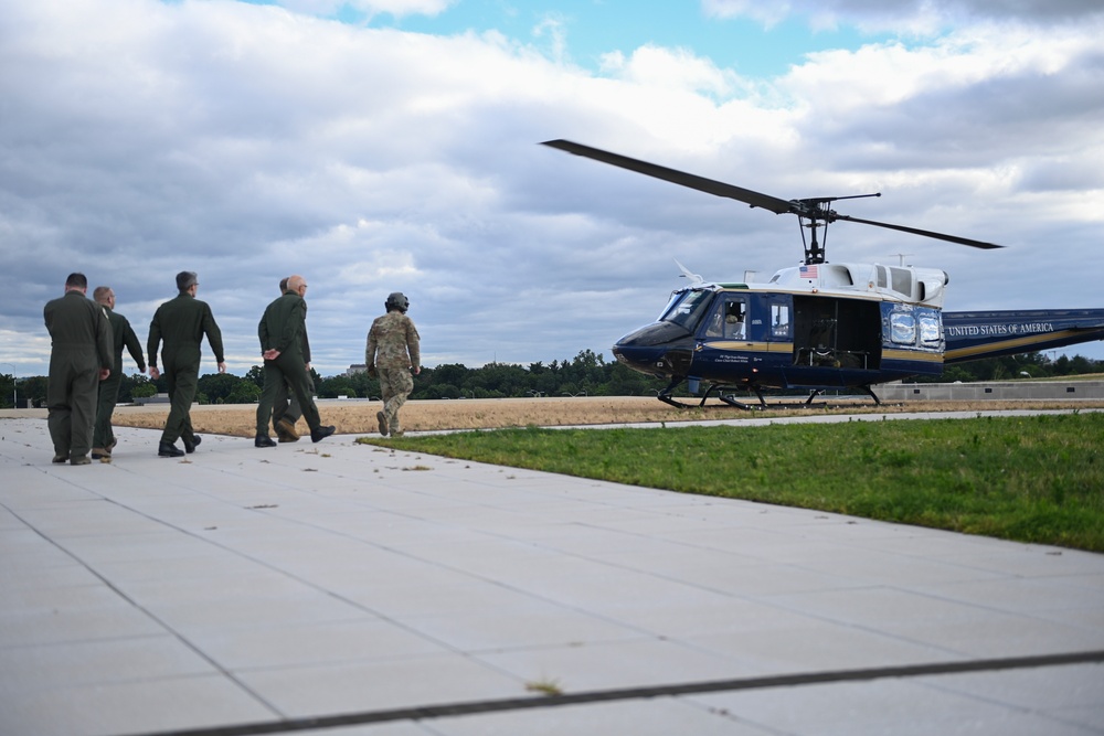 French air and space force officials visit Pentagon