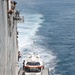 USNS Burlington Departs From Jamaica