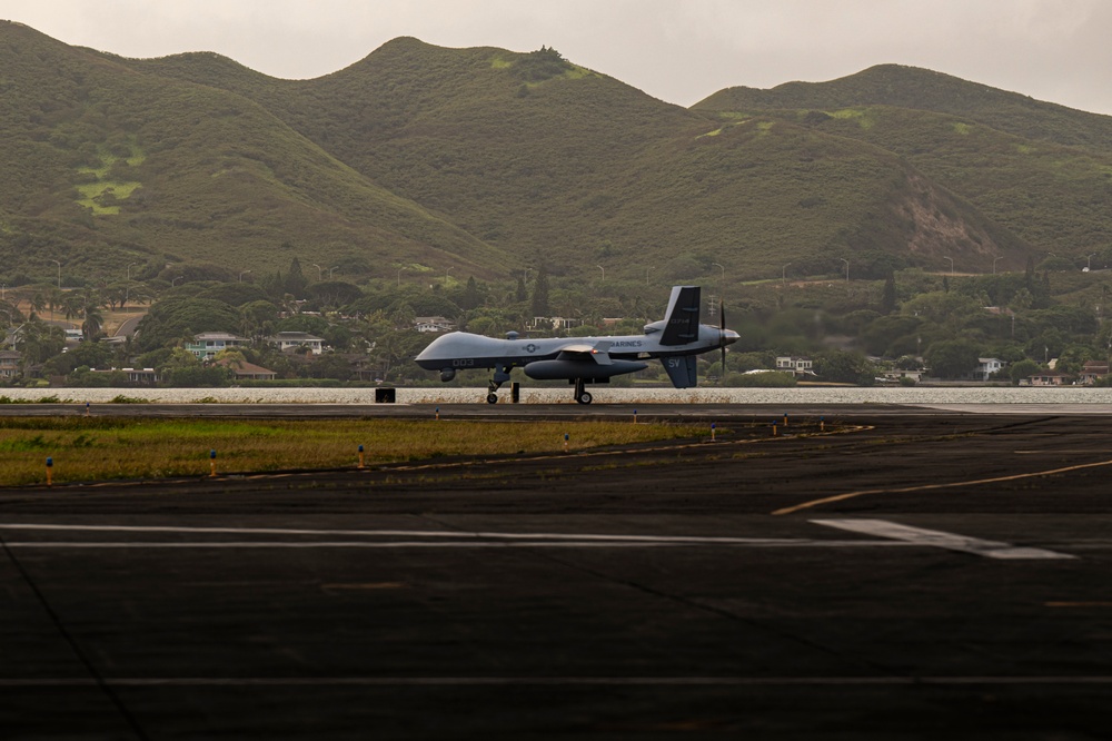 Marine MQ-9A taxi for RIMPAC 2024