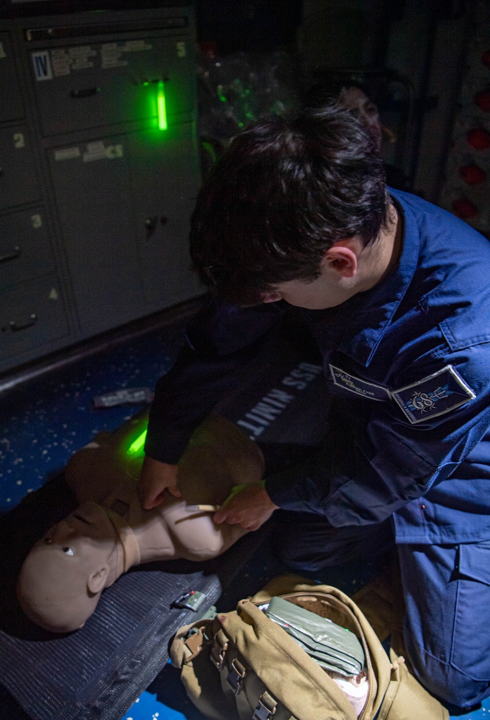 Nimitz Sailors Participate In A Medical Casualty Drill