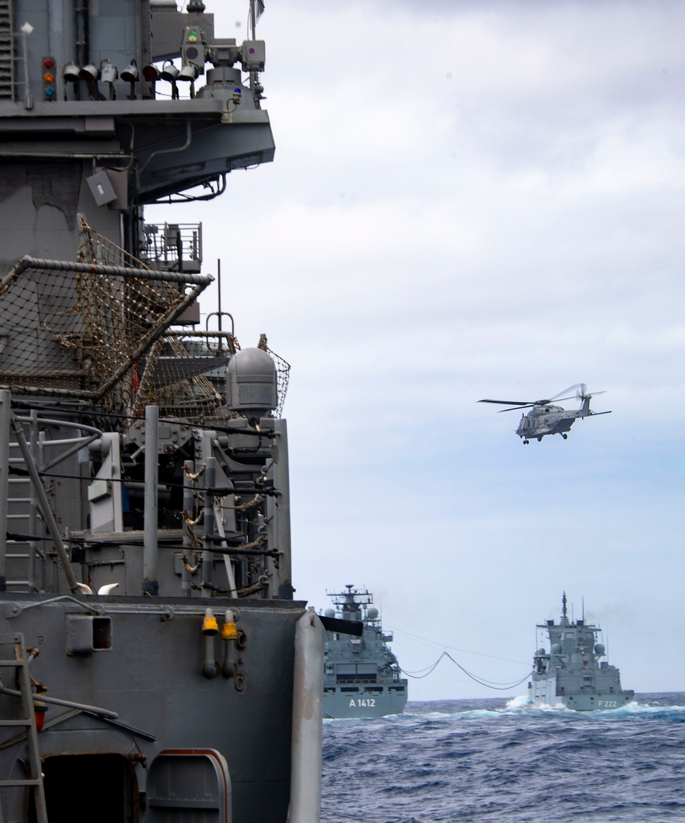 DVIDS Images Dutch, German ships conduct replenishment at sea