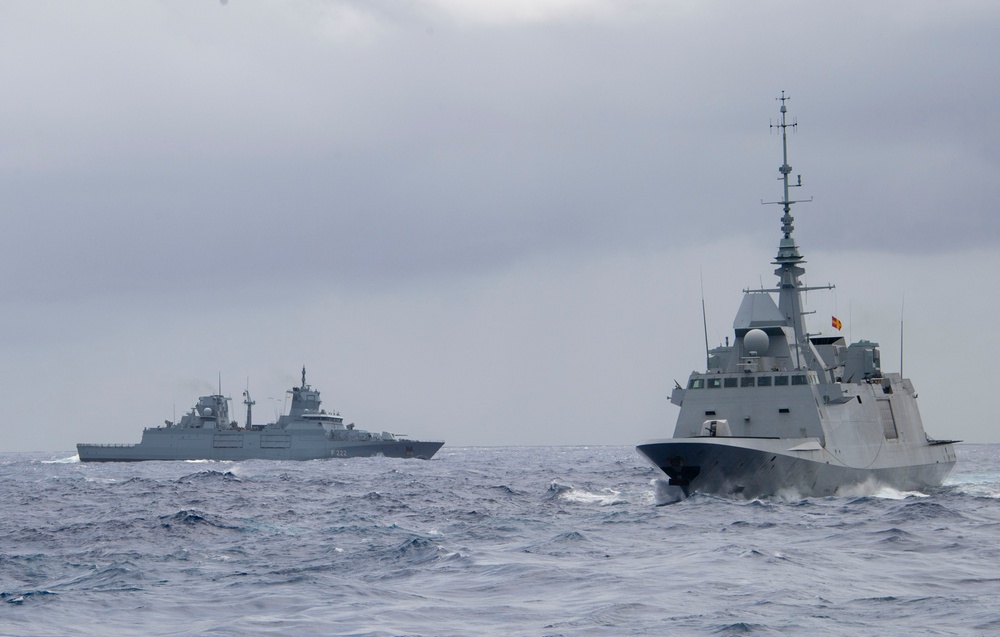 German, French ships in transit during RIMPAC 2024