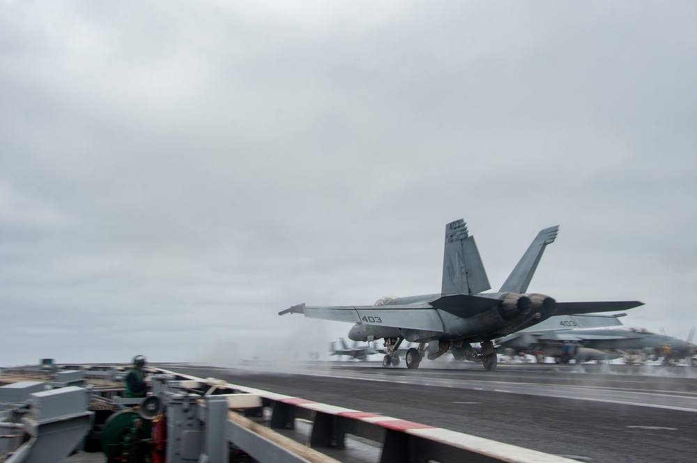 USS Ronald Reagan (CVN 76) conducts flight operations