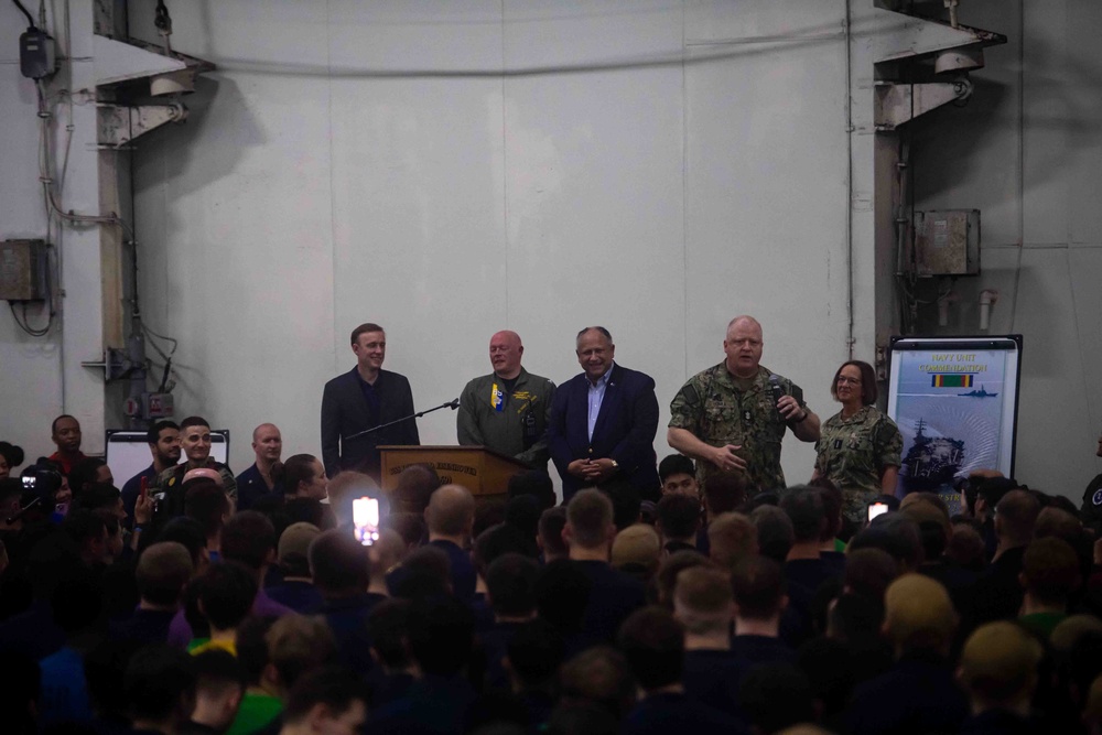 USS Dwight D. Eisenhower Hosts an All Hands