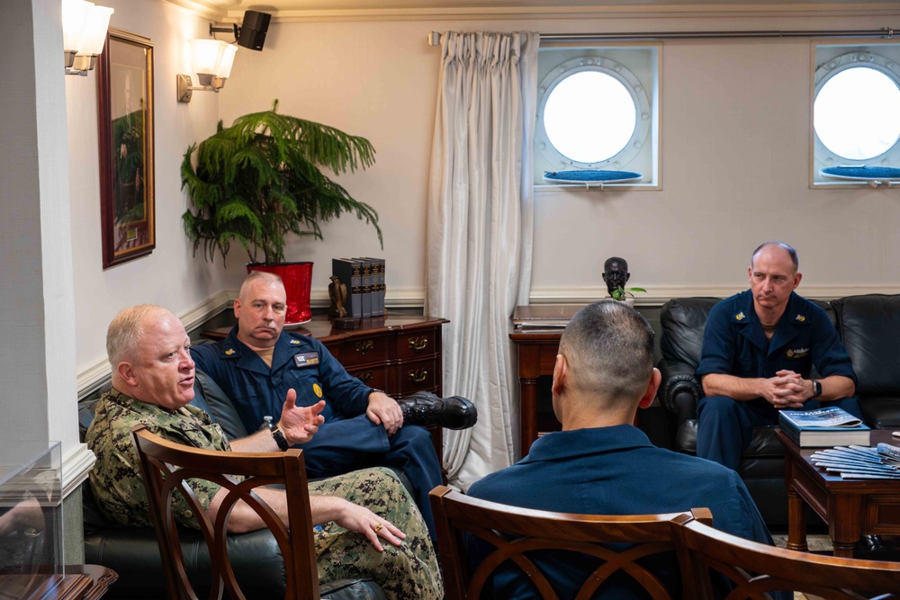 USS Dwight D. Eisenhower Welcomes MCPON