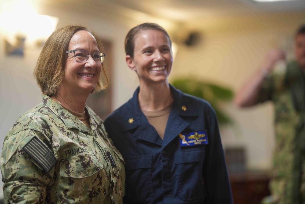 USS Dwight D. Eisenhower Welcomes CNO