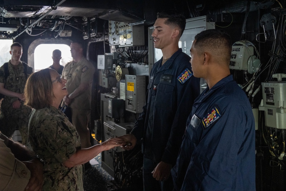 CNO and MCPON Welcome Dwight D. Eisenhower Carrier Strike Group Home from Deployment