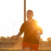 1st Lt. Susan Janfrancisco runs a 5 mile event