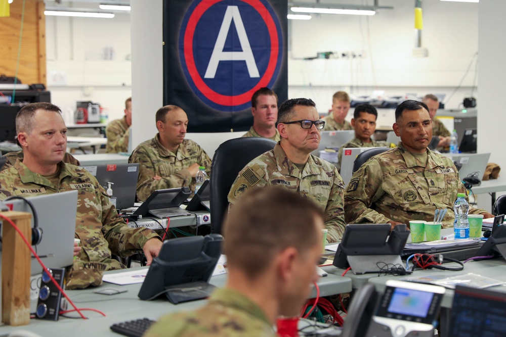 Sergeant Major of the Army Meets with Soldiers &amp; Sailors Supporting the JLOTS Gaza Humanitarian Aid Operation