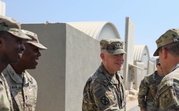 Sergeant Major of the Army Meets with Soldiers &amp; Sailors Supporting the JLOTS Gaza Humanitarian Aid Operation