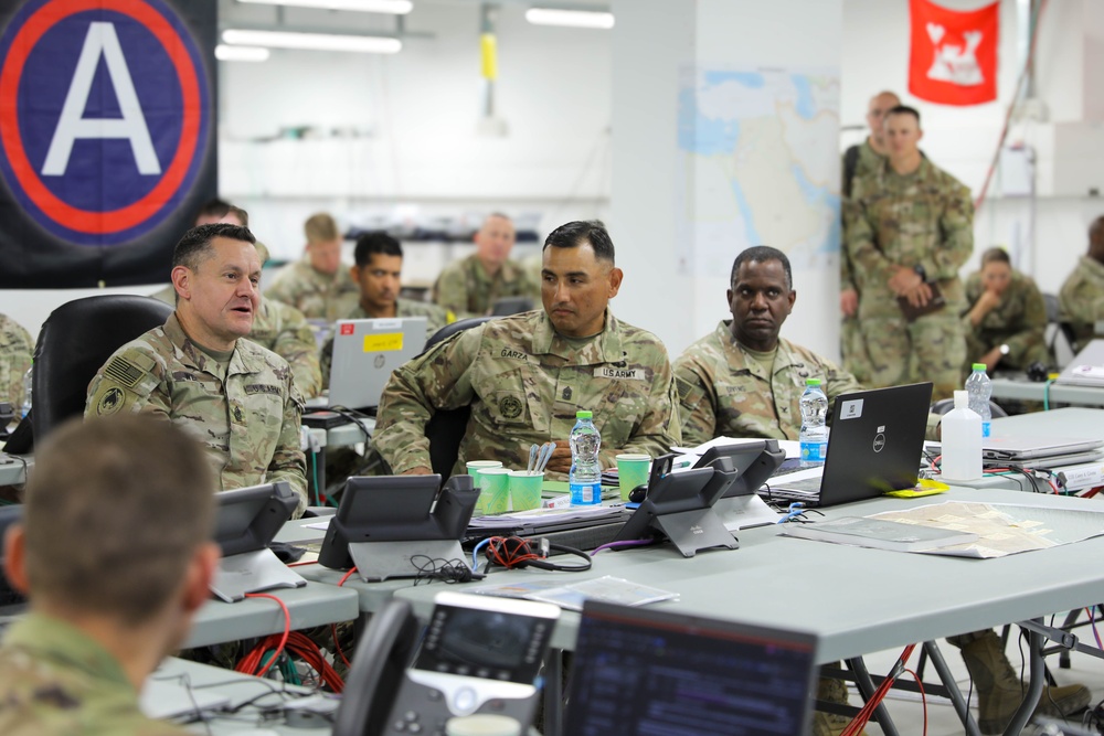 Sergeant Major of the Army Meets with Soldiers &amp; Sailors Supporting the JLOTS Gaza Humanitarian Aid Operation