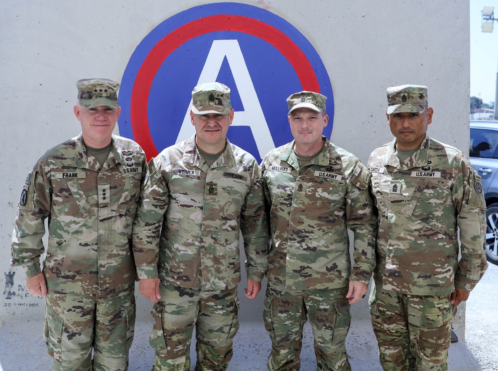 Sergeant Major of the Army Meets with Soldiers &amp; Sailors Supporting the JLOTS Gaza Humanitarian Aid Operation