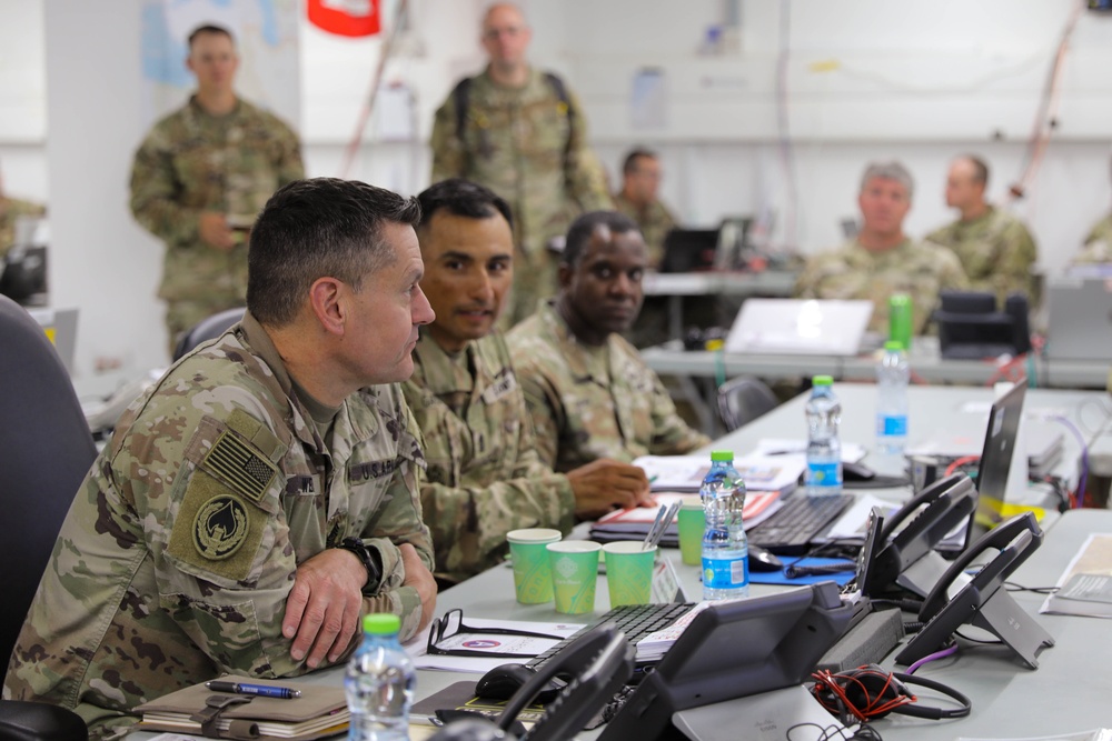 Sergeant Major of the Army Meets with Soldiers &amp; Sailors Supporting the JLOTS Gaza Humanitarian Aid Operation