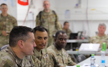 Sergeant Major of the Army Meets with Soldiers &amp; Sailors Supporting the JLOTS Gaza Humanitarian Aid Operation