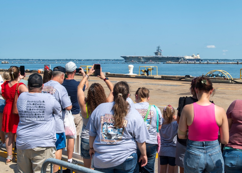 Eisenhower Returns Home