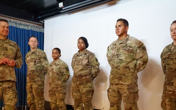 Sergeant Major of the Army Meets with Soldiers &amp; Sailors Supporting the JLOTS Gaza Humanitarian Aid Operation