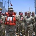 Sergeant Major of the Army Meets with Soldiers &amp; Sailors Supporting the JLOTS Gaza Humanitarian Aid Operation