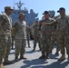 Sergeant Major of the Army Meets with Soldiers &amp; Sailors Supporting the JLOTS Gaza Humanitarian Aid Operation