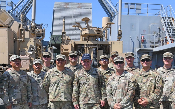 Sergeant Major of the Army Meets with Soldiers &amp; Sailors Supporting the JLOTS Gaza Humanitarian Aid Operation