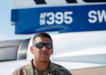 20th SFS Airmen provide security for the F-16 Viper Demonstration Team at the Festival Aereo Chiclayo 2024