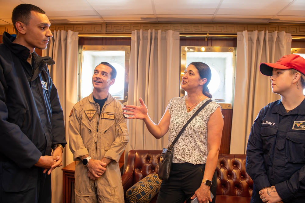 U.S. Congress Members meet with constituents aboard USS Carl Vinson during RIMPAC 2024