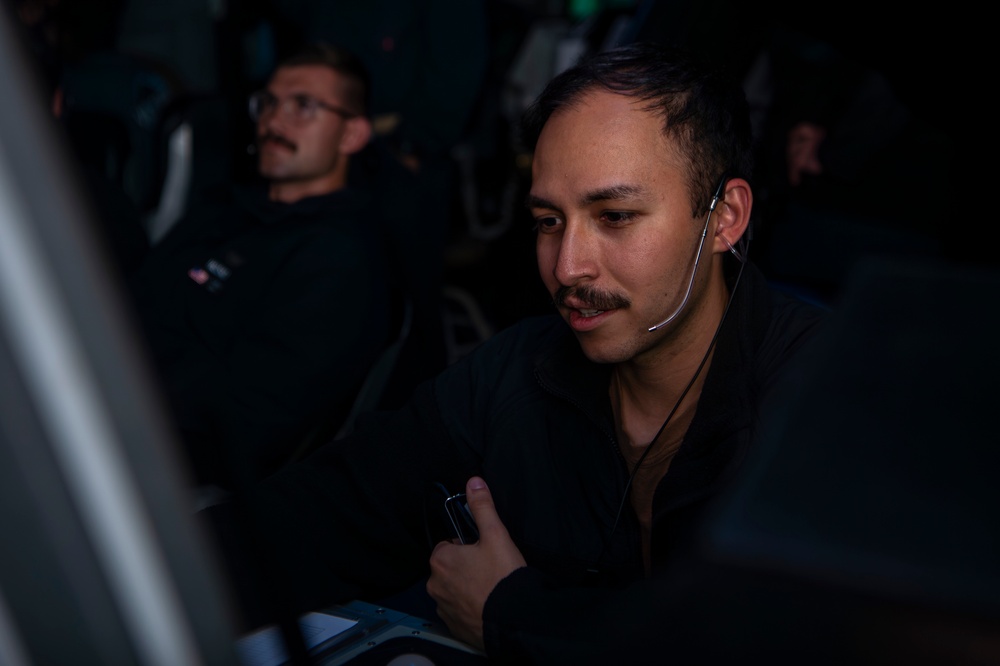 USS Carl Vinson Air Traffic Controllers Direct Flight Operations During RIMPAC 2024