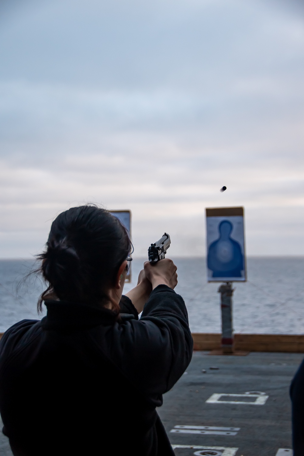 Nimitz Sailor Participates in A Small Arms Live-Fire Exercise