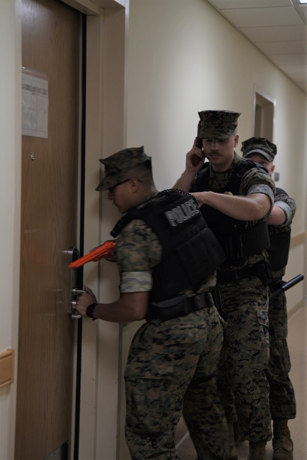 Camp Mujuk Marines conduct active shooter drill