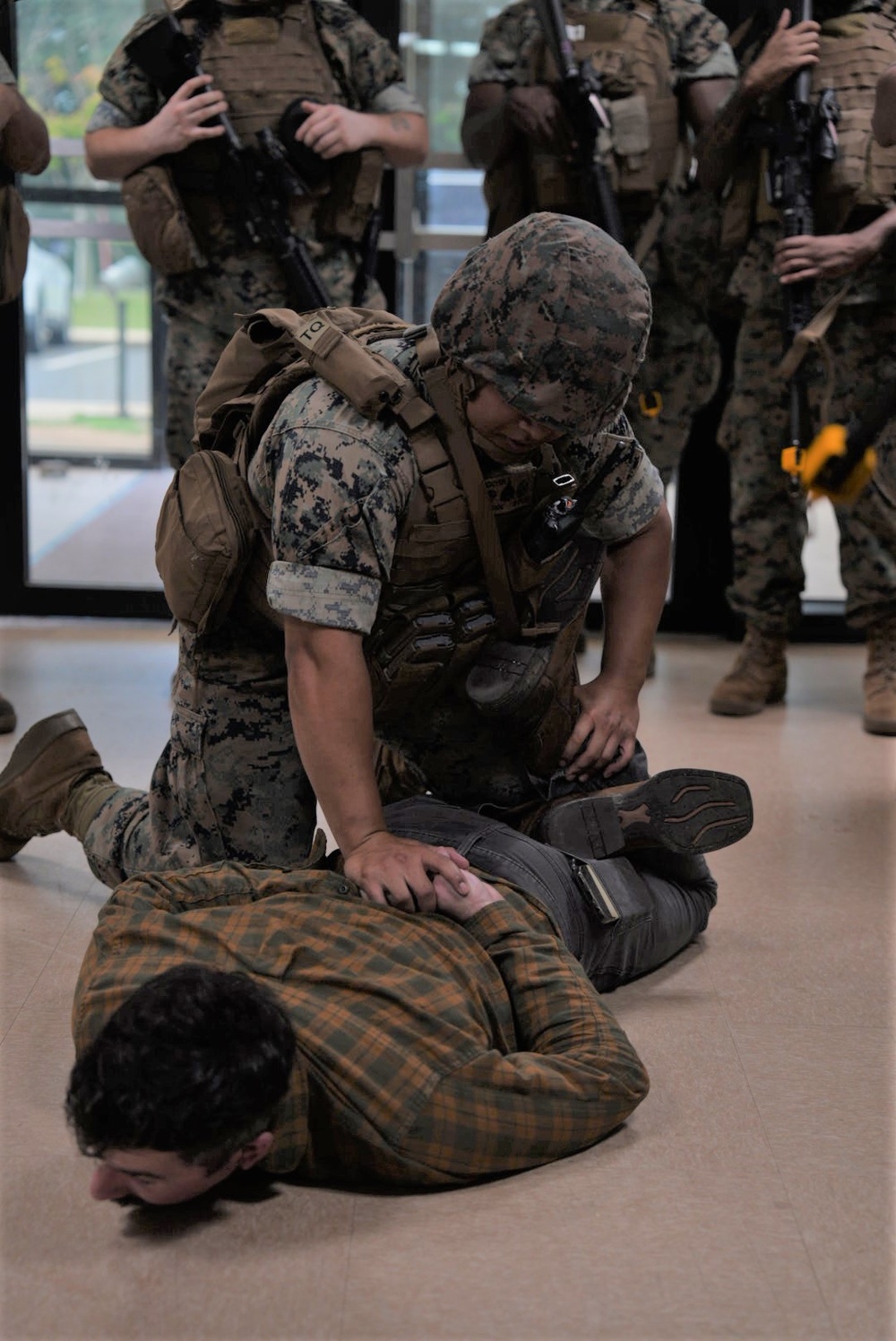 Camp Mujuk Marines conduct active shooter drill